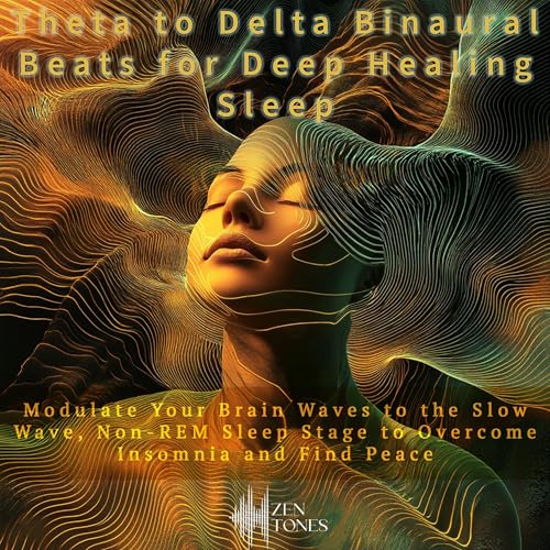 Theta to Delta Binaural Beats for Deep Healing Sleep