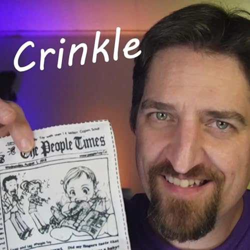 ASMR Crinkly Fake Newspaper 🗞️ (no talking) Ear to Ear Triggers for people who don't get tingles Binaural