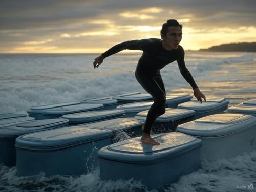 Episode CCLVI: Casket surfing bundle of sticks by Unknown