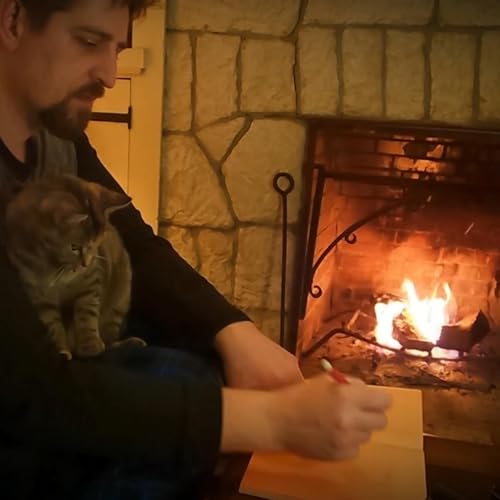 ASMR by the Fire: Journaling 📝 with My Cat 😺5 hr loop by Unknown