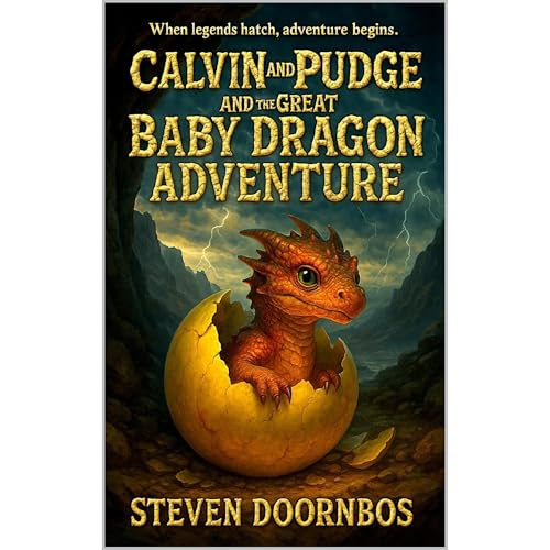 Calvin and Pudge and the Great Baby Dragon Adventure. Mystery, suspense read to me book for kids 5-12 by Steven Doornbos