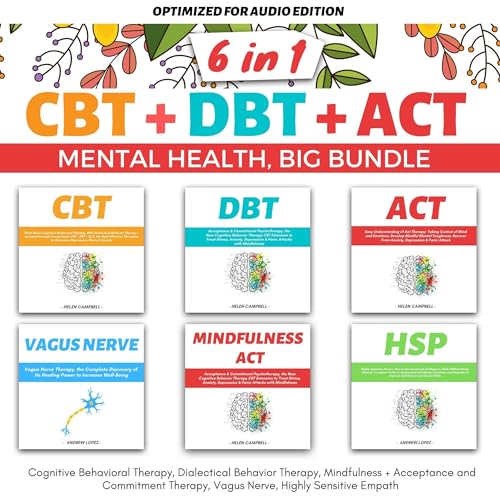 CBT + DBT + ACT: Mental Health Big Bundle 6 in 1