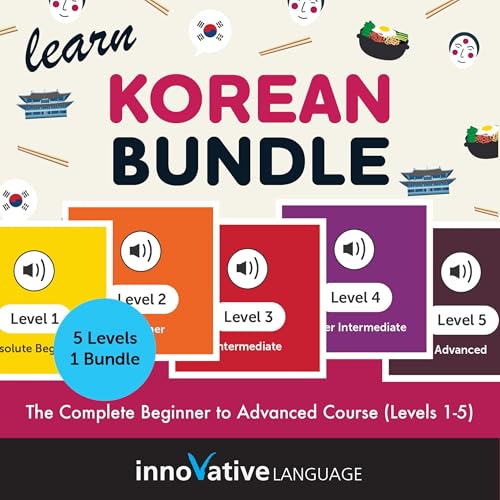 Learn Korean Bundle: The Complete Beginner to Advanced Course (Levels 1-5)
