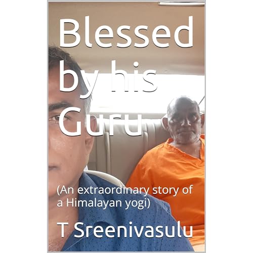 Blessed by his Guru by T Sreenivasulu