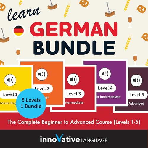 Learn German Bundle: The Complete Beginner to Advanced Course (Levels 1-5)