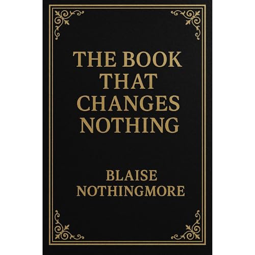 The Book That Changes Nothing by Blaise Nothingmore