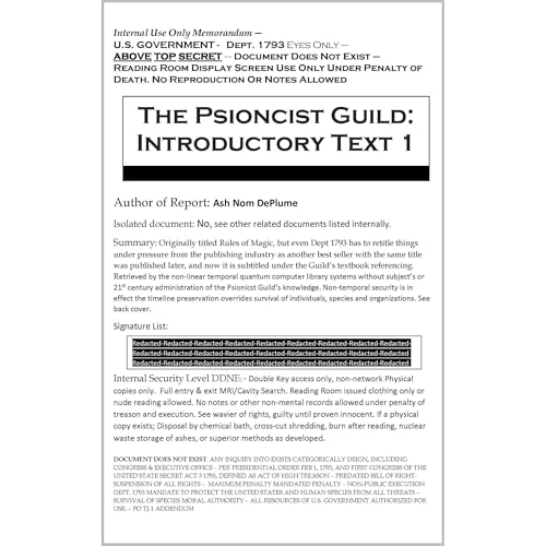The Psionicist Guild by Ash Nom DePlume