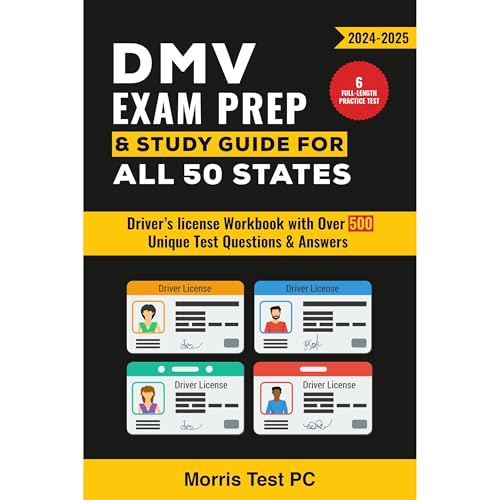 DMV Exam Prep & Study Guide for all 50 States 2024-2025 by Morris Test PC