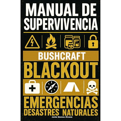 Cómo Sobrevivir a un Blackout, Emergencias y Desastres Naturales: Guía de Supervivencia para Prepararte con Técnicas de Bushcraft, Abastecerte de Alimentos, Hacer Conservas y Defender tu Hogar by Javier Moreno Álvarez