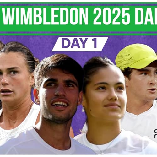 Wimbledon 2025 Daily Podcast: Alcaraz Battles in 5 | Rune, Tsitsipas, Medvedev & Jabeur Upsets! Sabalenka and Raducanu Cruise by Unknown