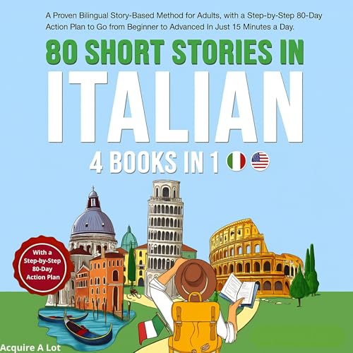 80 Short Stories in Italian: 4 Books in 1 (Italian Edition)