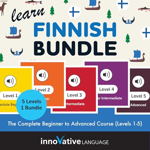 Learn Finnish Bundle: The Complete Beginner to Advanced Course (Levels 1-5) by Innovative Language Learning LLC