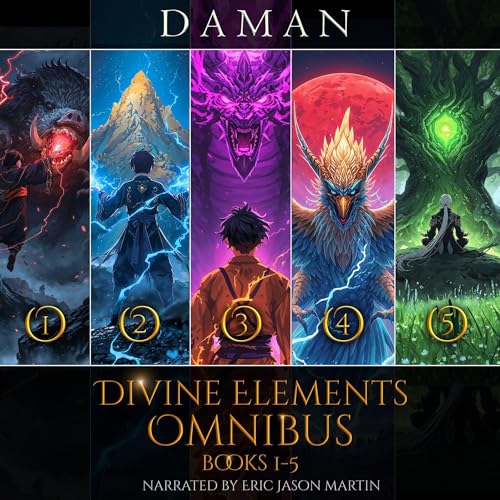 Divine Elements Omnibus: Books 1-5: An OP MC Xianxia