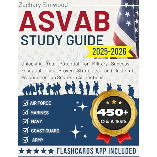 ASVAB Study Guide 2025-2026 by Zachary Elmwood