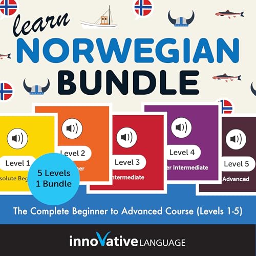 Learn Norwegian Bundle: The Complete Beginner to Advanced Course (Levels 1-5)