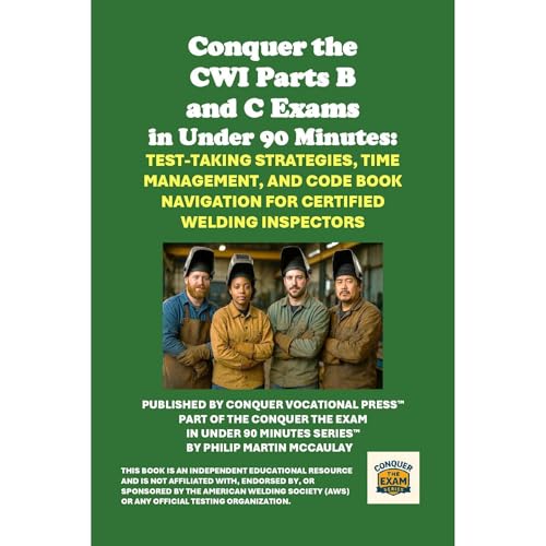Conquer the CWI Parts B and C Exams in Under 90 Minutes: Test-Taking Strategies, Time Management, and Code Book Navigation for Certified Welding Inspectors by Philip Martin McCaulay