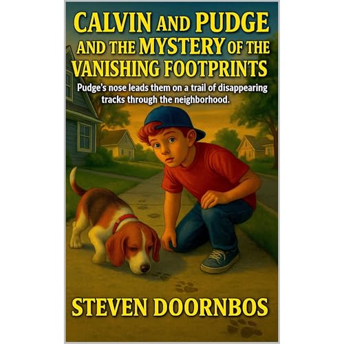 Calvin and Pudge and the Mystery of the Vanishing Footprints. A read to me book for kids 5-12 year old. by Steven Doornbos
