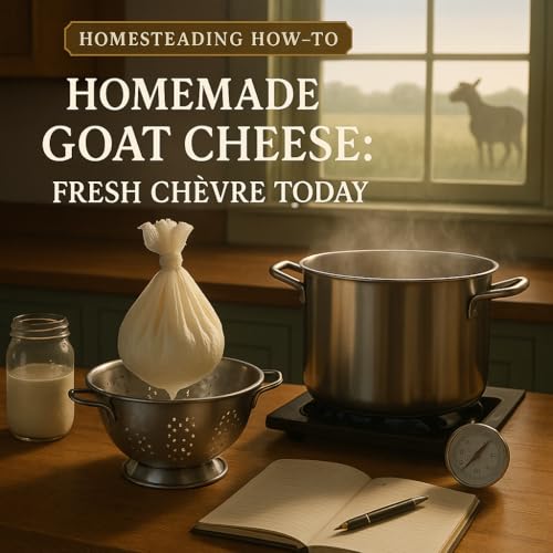 Homemade Goat Cheese: Farm-Fresh Chèvre in One Day | Organic & Sustainable Homesteading Guide by Unknown