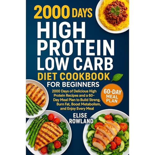 High Protein Low Carb Diet Cookbook for Beginners by Elise Rowland