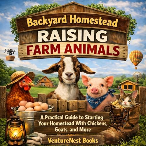 Backyard Homestead Raising Farm Animals by VentureNest Books