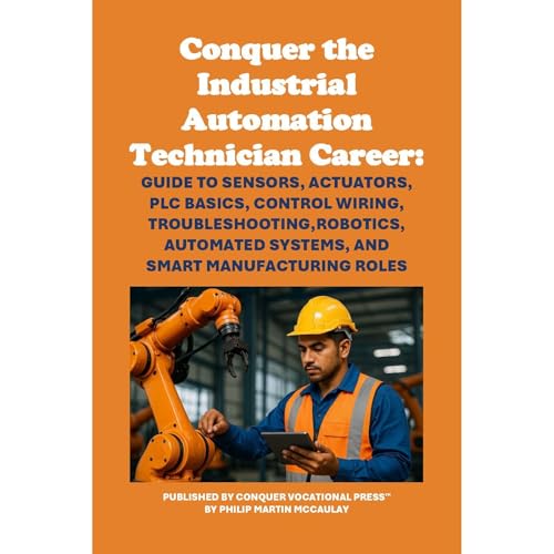 Conquer the Industrial Automation Technician Career: Guide to Sensors, Actuators, PLC Basics, Control Wiring, Troubleshooting, Robotics, Automated Systems, and Smart Manufacturing Roles by Philip Martin McCaulay