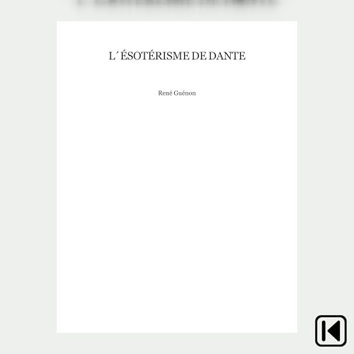 L'Esotérisme de Dante