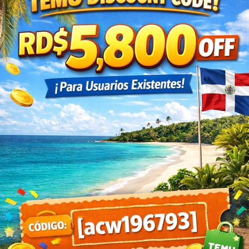 Dominican Republic TEMU Discount Code RD$5,800 off [acw196793] For Existing Users by Yogg Tiwari