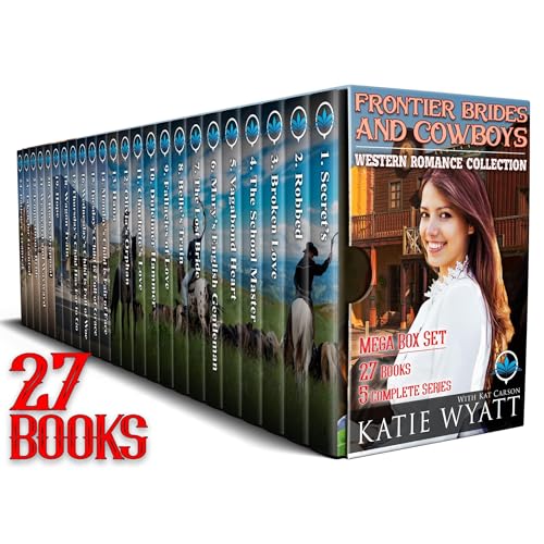 Frontier Brides and Cowboys Western Romance 27 Book Mega Box Set 5 Complete Series