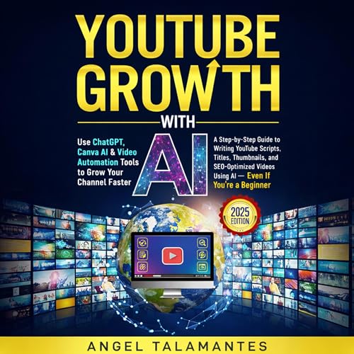 YouTube Growth With AI: Use ChatGPT, Canva AI & Video Automation Tools to Grow Your Channel Faster: A Step-by-Step Guide to Writing YouTube Scripts, Titles, and Videos