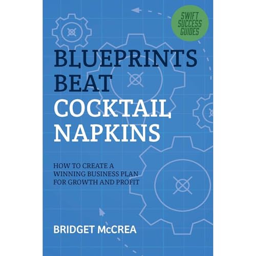 Blueprints Beat Cocktail Napkins by Bridget McCrea