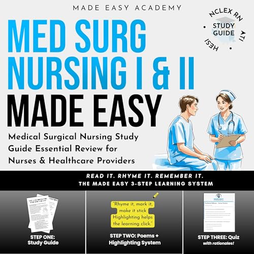 Med Surg Nursing I&II Made Easy: Medical Surgical Nursing Study Guide Essential Review for Nurses & Healthcare Providers