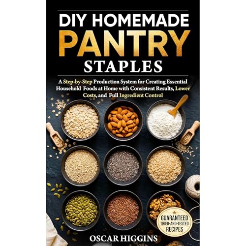 DIY Homemade Pantry Staples: A Step-By-Step Production System for Creating Essential Household Foods at Home With Consistent Results, Lower Costs, and Full Ingredient Control