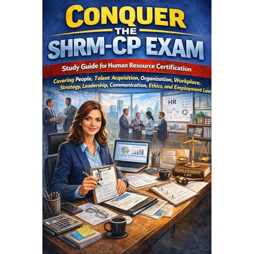 Conquer the SHRM-CP Exam: Study Guide for Human Resource Certification Covering People, Talent Acquisition, Organization, Workplace, Strategy, Leadership, Communication, Ethics, and Employment Law by Philip Martin McCaulay