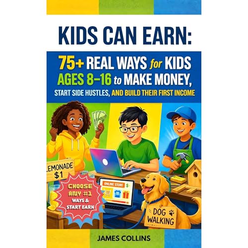 Kids Can Earn: 75+ Real Ways for Kids Ages 8–16 to Make Money, Start Side Hustles, and Build Their First Income